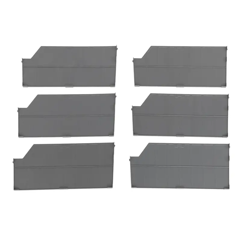 Grey Bin Rack Dividers For Commercial Bin Rack (6-Pack) 1
