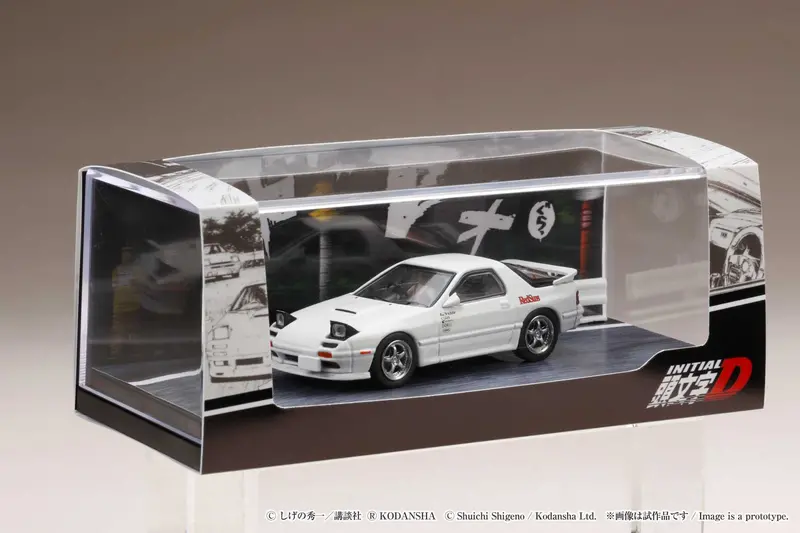 Hobby Japan 1/64 Mazda Rx-7 (Fc3s) Redsuns / Ryosuke Takahashi (Diorama Set) 1