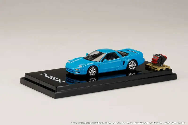 Hobby Japan 1:64 Honda Nsx Coupe With Engine Display Model In Phoenix Blue 1