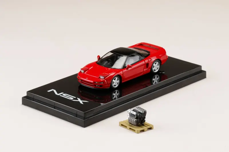 Hobby Japan 1:64 Honda Nsx (Na1) 1990 In Formula Red With Engine Display Model 1