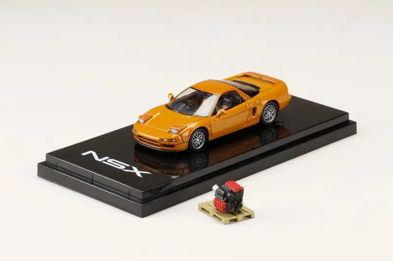 Hobby Japan 1:64 Honda Nsx (Na2) 1997 Type S Zero In Imola Orange With Engine Display Model 1