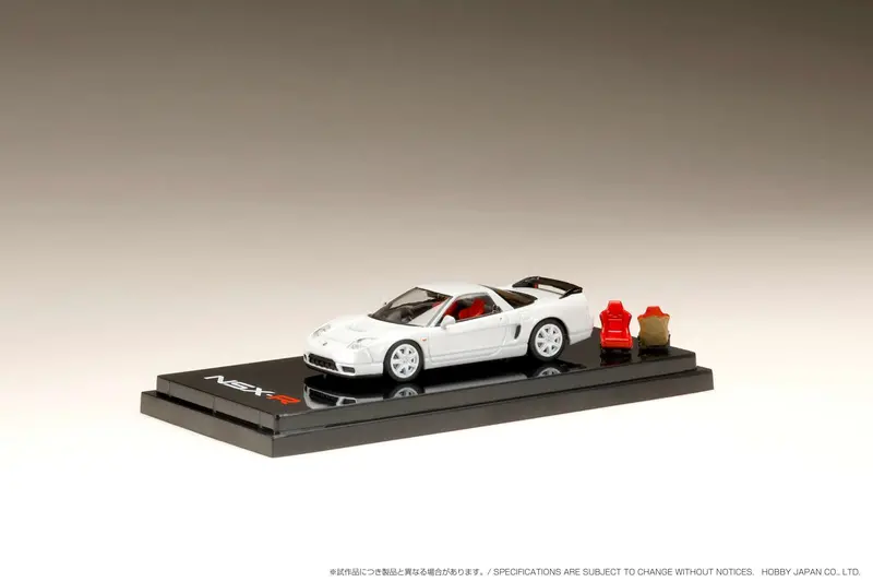 Hobby Japan 1:64 Honda Nsx-R (Na2) With Genuine Seats Display Model In Pearl White 1