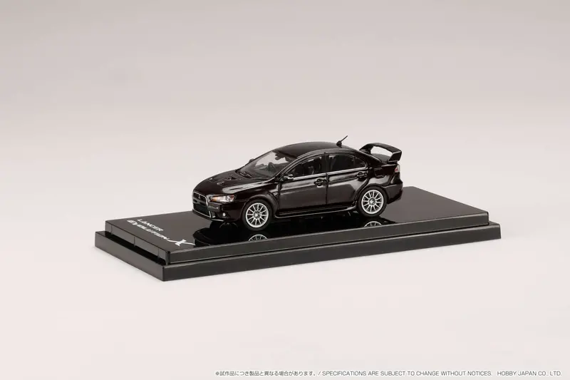 Hobby Japan 1:64 Mitsubishi Lancer Evolution X In Phantom Black Pearl 1