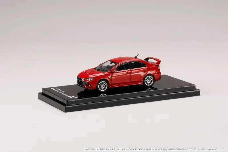 Hobby Japan 1:64 Mitsubishi Lancer Evolution X In Red Metallic 1