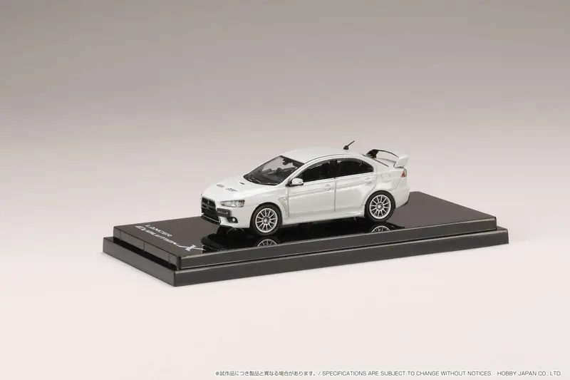 Hobby Japan 1:64 Mitsubishi Lancer Evolution X In White Pearl 1