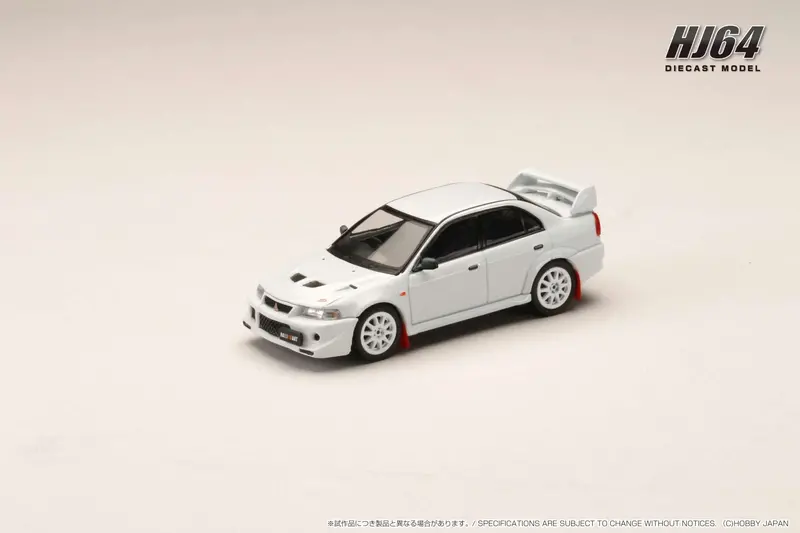 Hobby Japan 1:64 Mitsubishi Lancer Gsr Evo 6 (T.M.E.) Monte Carlo Edition In Scortia White 1