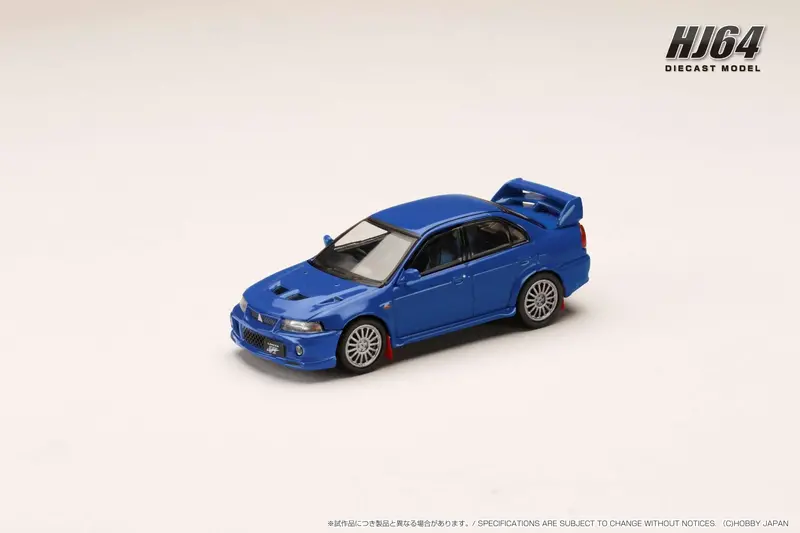 Hobby Japan 1:64 Mitsubishi Lancer Gsr Evo Vi 1999 With Mud Flap In Lance Blue 1