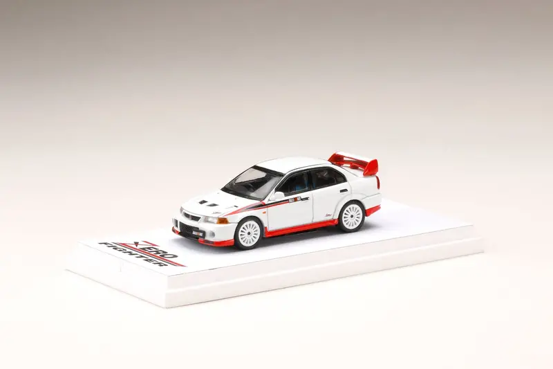 Hobby Japan 1:64 Mitsubishi Lancer Gsr Evolution 6 Zero Fighter White (Cp9a) 1