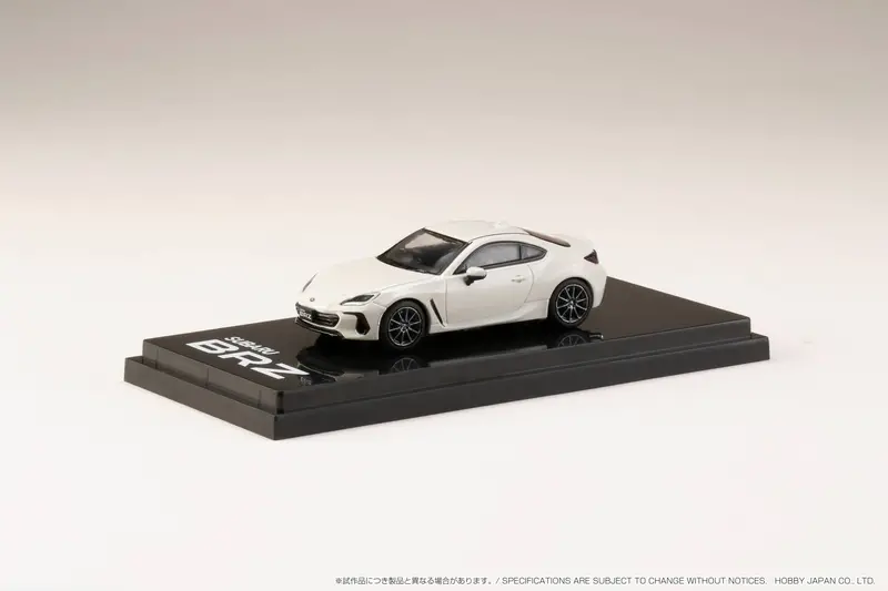 Hobby Japan 1:64 Subaru Brz (Zd) S Edition In Crystal White Pearl 1