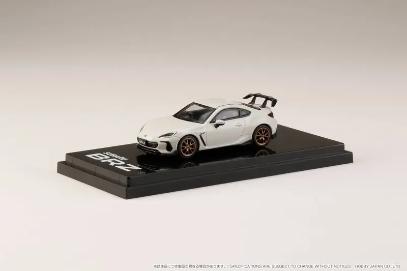 Hobby Japan 1:64 Subaru Brz (Zd) Sti Performance Edition In Crystal White Pearl 1