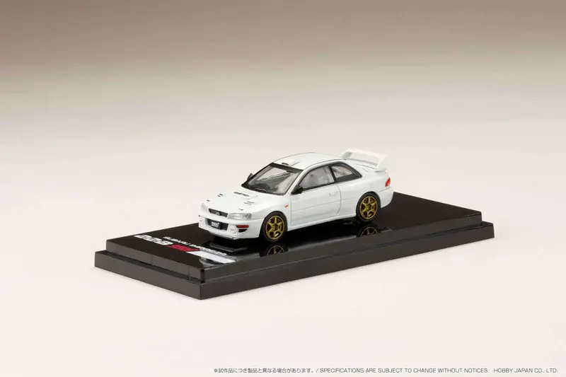 Hobby Japan 1:64 Subaru Impreza 22B Sti Version (Gc8改) Rally Base Car / Lhd - Feather White 1