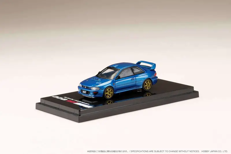 Hobby Japan 1:64 Subaru Impreza 22B Sti Version (Gc8改) Rally Base Car / Lhd - Sonic Blue Mica 1