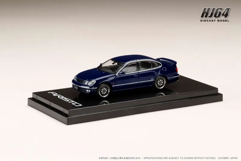 Hobby Japan 1:64 Toyota Aristo (V300) Vertex Edition Early Custom Version In Dark Blue Mica 1