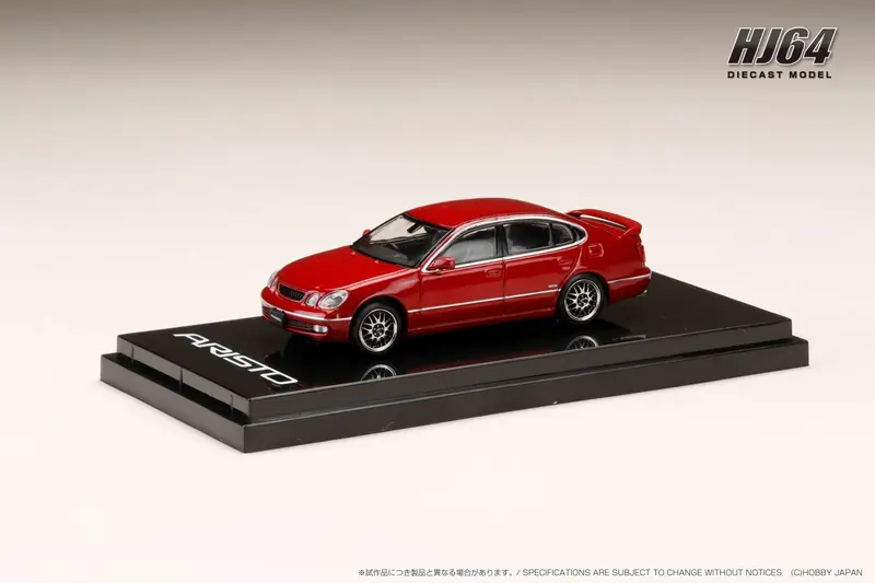 Hobby Japan 1:64 Toyota Aristo (V300) Vertex Edition Early Custom Version In Red Mica 1