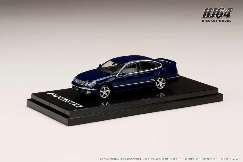 Hobby Japan 1:64 Toyota Aristo (V300) Vertex Edition Early Version In Dark Blue Mica 1