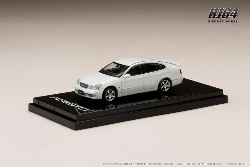 Hobby Japan 1:64 Toyota Aristo (V300) Vertex Edition Early Version In White Pearl Crystal Shine 1
