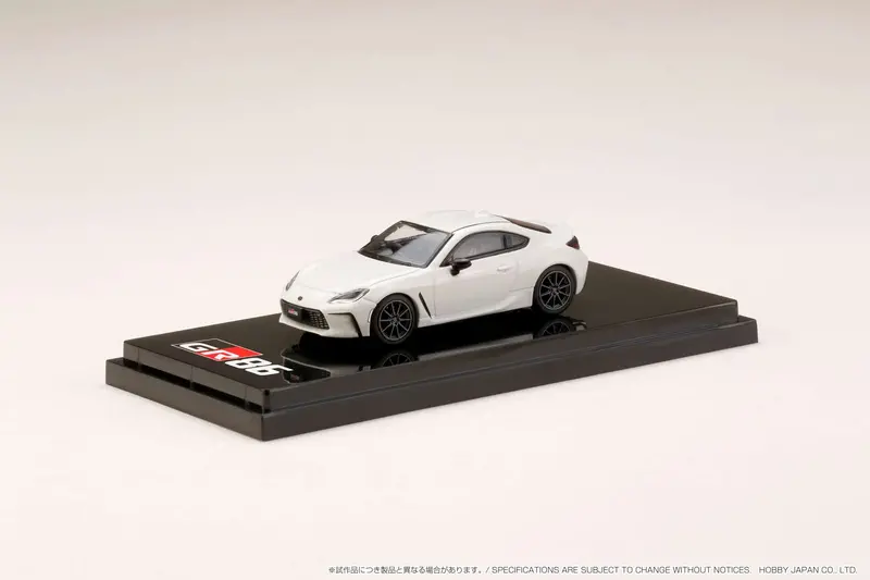Hobby Japan 1:64 Toyota Gr86 Rz Edition In Crystal Pearl White 1