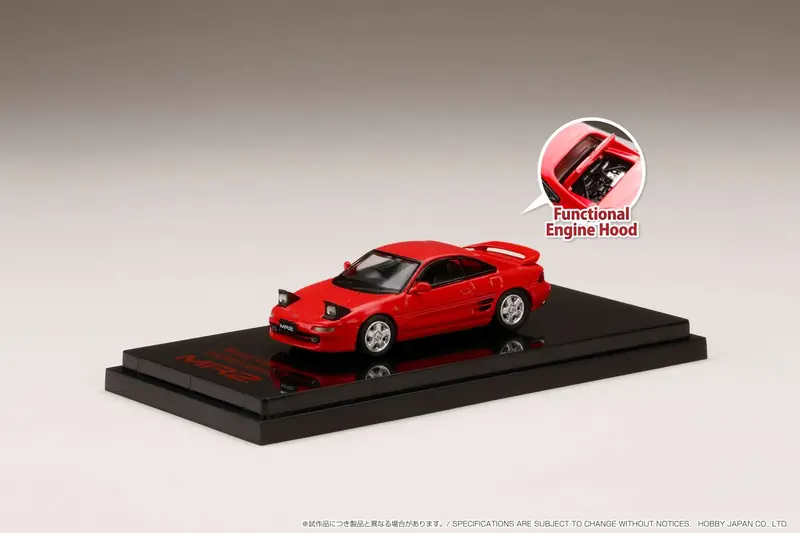 Hobby Japan 1:64 Toyota Mr2 (Sw20) Gt-S 1996 / Open Headlight In Super Red Ii 1