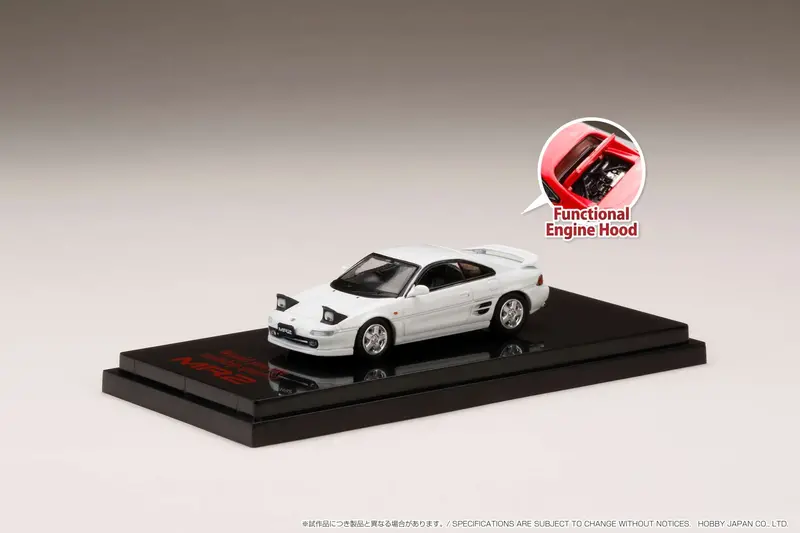 Hobby Japan 1:64 Toyota Mr2 (Sw20) Gt-S 1996 / Open Headlight In Super White Ii 1