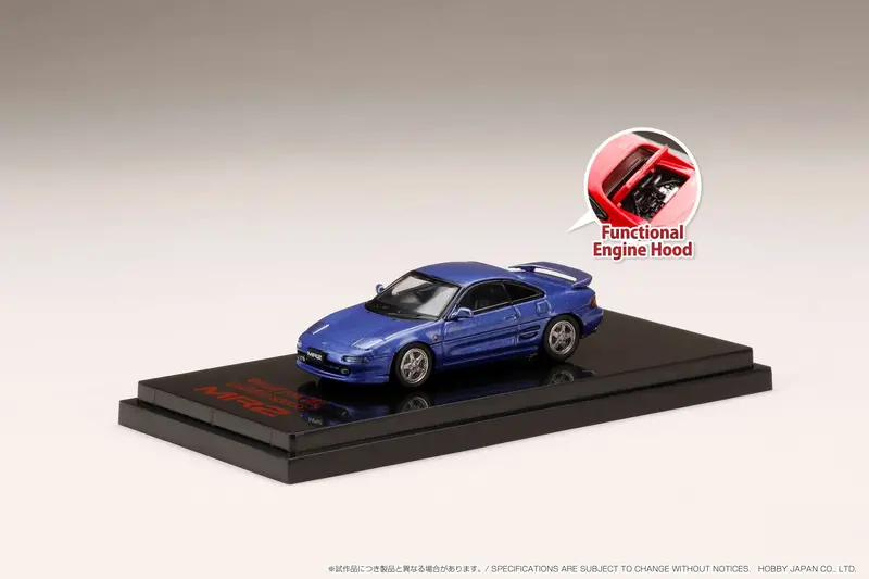 Hobby Japan 1:64 Toyota Mr2 (Sw20) Gt-S Customized Version In Purplish Blue Mica Metallic 1