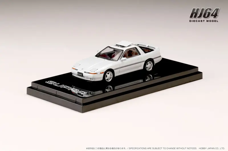 Hobby Japan 1:64 Toyota Supra (A70) 2.5Gt Twin Turbo Limited With Sliding Sunroof In Super White Iv 1