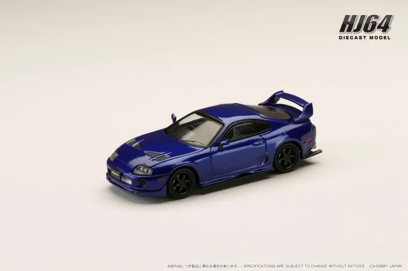 Hobby Japan 1:64 Toyota Supra (Jza80) Jdm Custom Version In Blue Mica Metallic 1