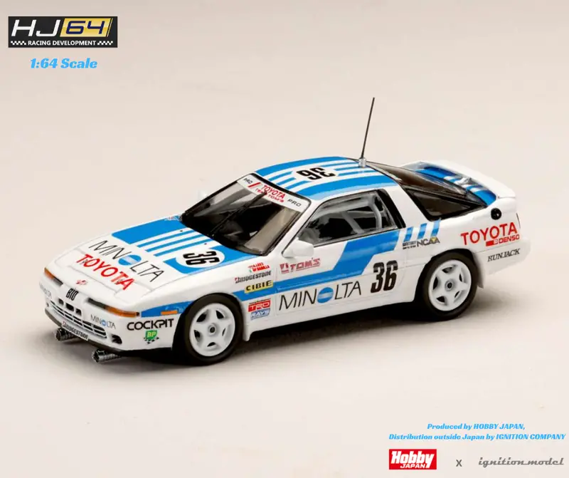 Hobby Japan 1:64 Toyota Supra (Ma70) 1988 Minolta #36 Specification 1
