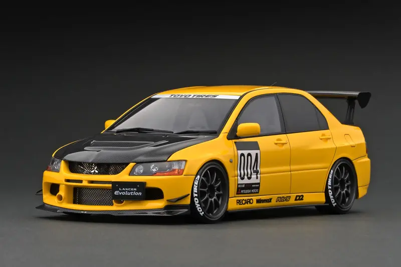 Ignition Model 1:18 Mitsubishi Lancer Evolution Ix (Ct9a) In Yellow 1