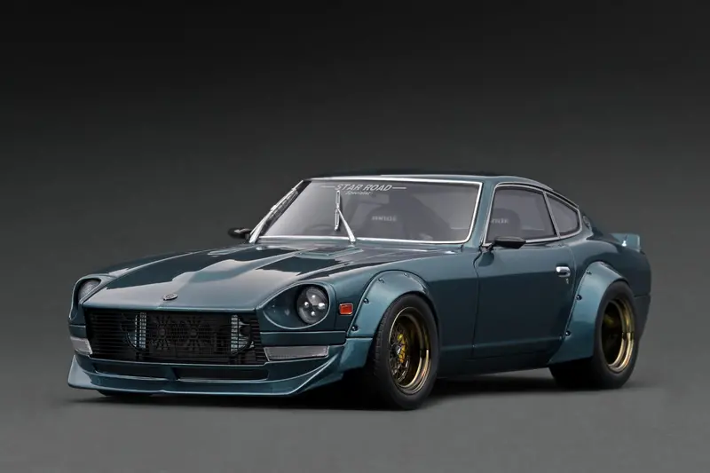Ignition Model 1:18 Nissan Fairlady Z (S30) Star Road In Green Metallic 1