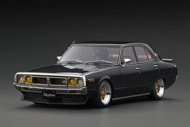 Ignition Model 1:18 Nissan Skyline 2000 Gt-X (Gc110) In Black Metallic 1