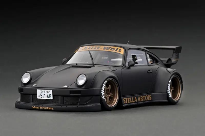 Ignition Model 1:18 Porsche 930 Rwb In Matte Black 1