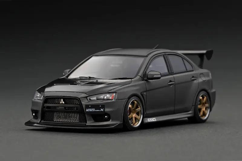 Ignition Model 1:43 Mitsubishi Lancer Evolution X (Cz4a) In Matte Gun Metallic 1