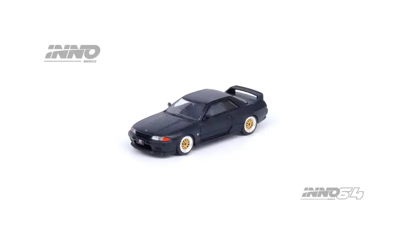 Inno64 1/64 Nissan Skyline Gt-R (R32) The Diecast Company Special Edition In Matte Black 1