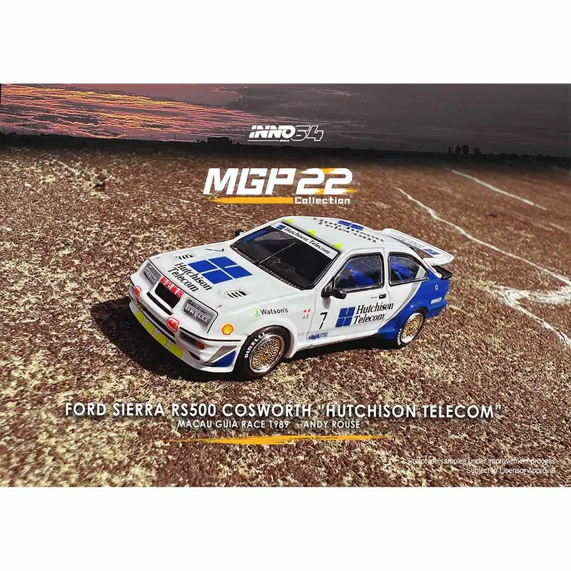 Inno64 1:64 Ford Sierra Rs500 Cosworth #7 "Hutchison Telecom" Macau Guia Race 1989 Macau Grand Prix 2022 Special Edition 1
