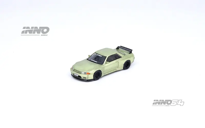 Inno64 1:64 Nissan Skyline Gt-R (R32) Pandem Rocket Bunny In Milennium Jade 1