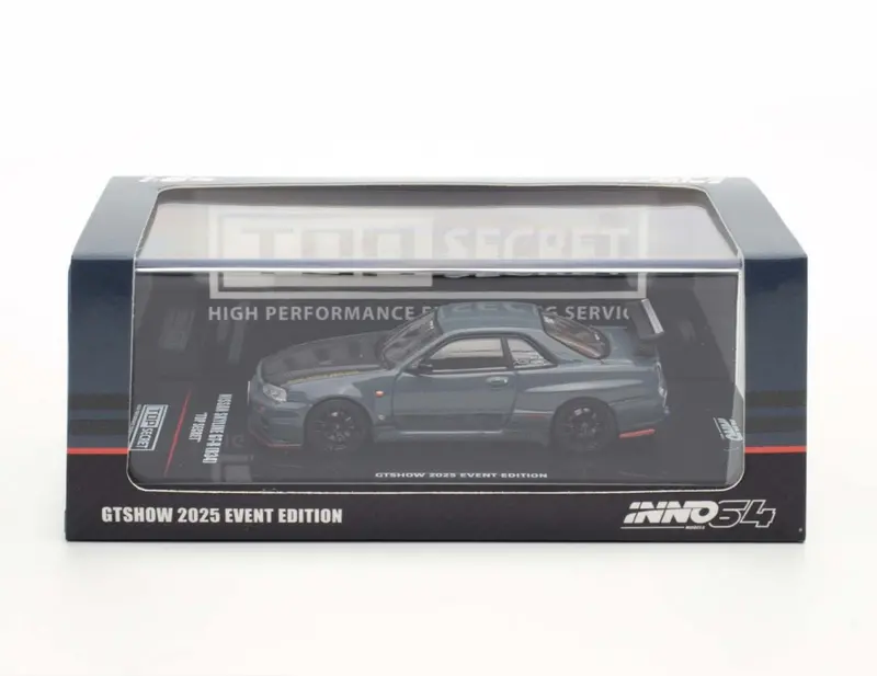 Inno64 1:64 Nissan Skyline Gt-R (R34) Top Secret Gtshow 2025 Event Edition (One Per Customer Per Order) 1