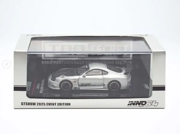 Inno64 1:64 Toyota Supra (A80) Top Secret Gt300 Gtshow 2025 Event Edition In Silver (One Per Customer Per Order) 1