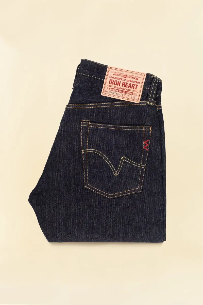 Iron Heart 14Oz Ih-634S-142 Straight Cut Jeans - Indigo 1