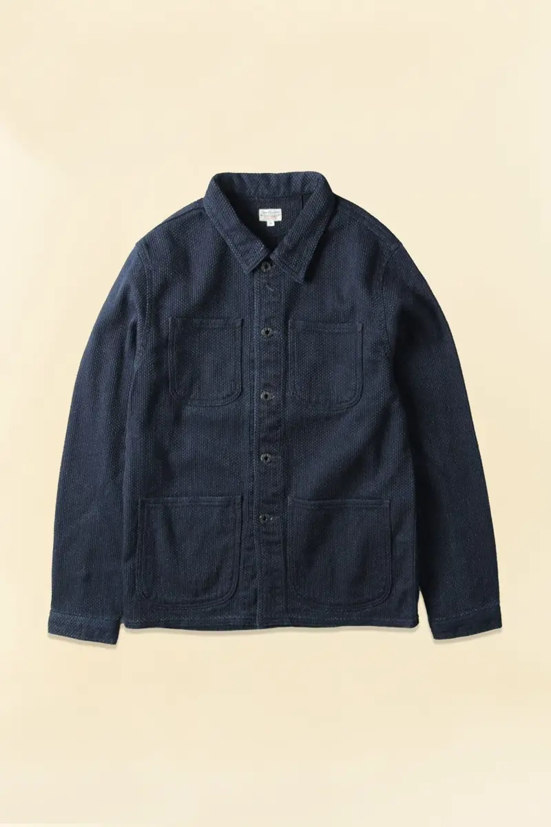 Japan Blue 11Oz Sashiko Chore Coat - Indigo 1
