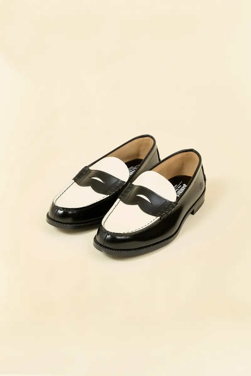 Kenford Shoes Combi Loafer - Black / White 1