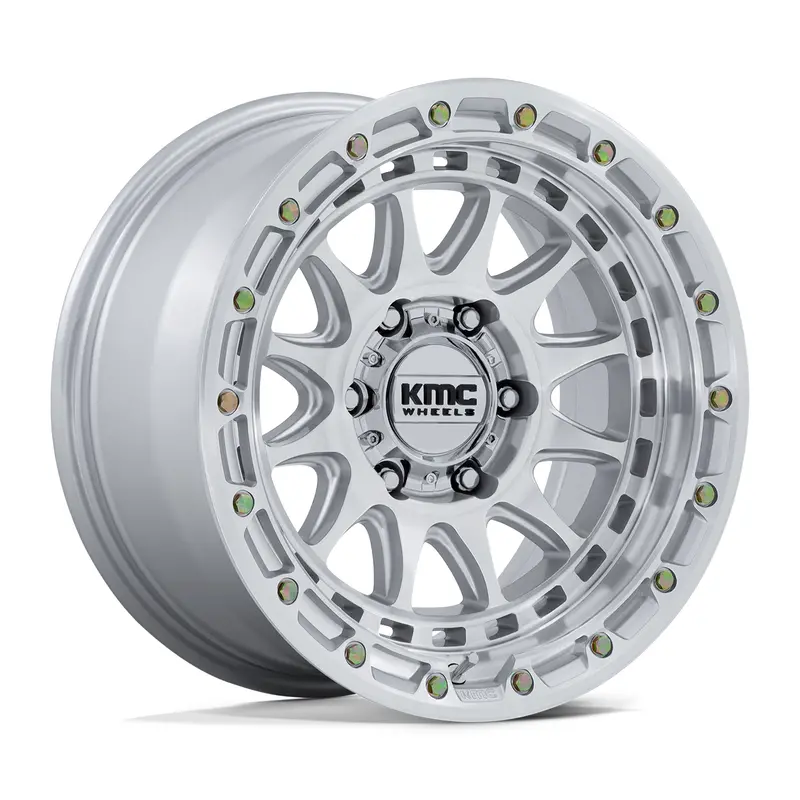 Kmc ホイール Km556 Crux | Gloss Silver W/ Machined Face 1