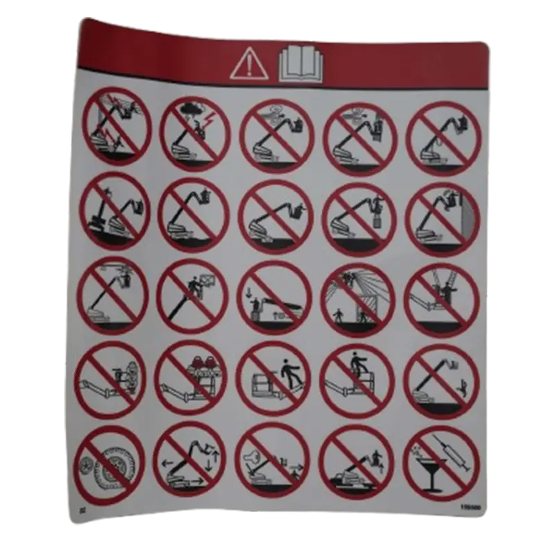 Label Vl Warning Hazards Pic Tsa/Sj159500 1