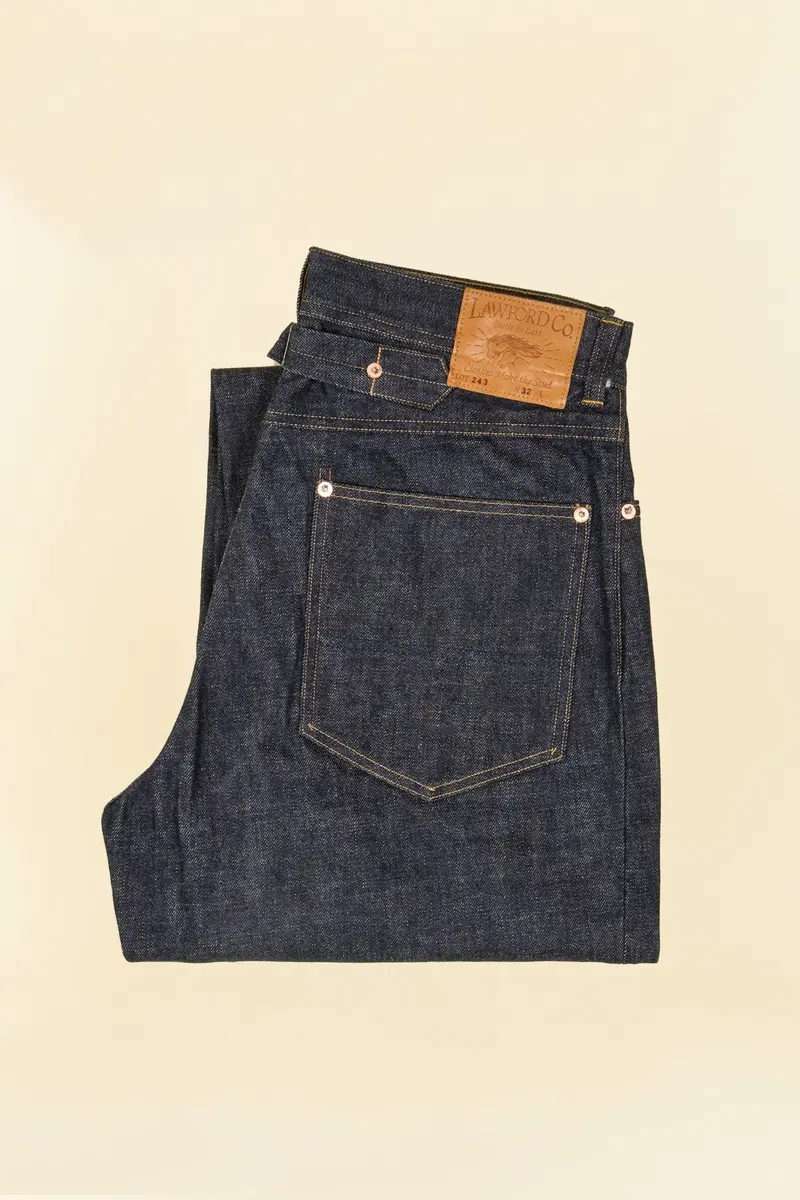 Lawford Lot.243 Buckle-Back Five Pocket Denim Pants - 13.5Oz 1