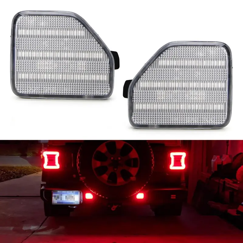 Led バックフォグライト Moparリアスチール、プラスチックバンパー用 リアフォグ (Jlラングラー) 1