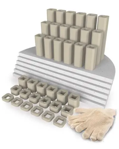 L&L Kilns Furniture Kit For E23s-3" And E23m-3 Kilns 1