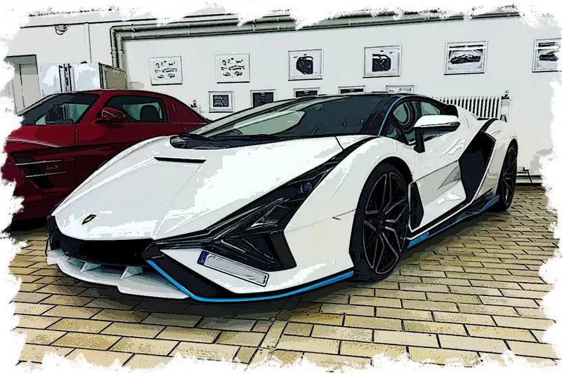 Make Up Co., Ltd / Eidolon 1:43 Lamborghini Sian Fkp 37 2019 In White With Carbon Accents 1