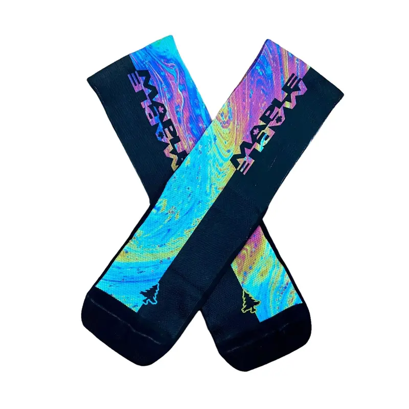 Maple Flip Sub6 6" Socks - Oil Slick 1
