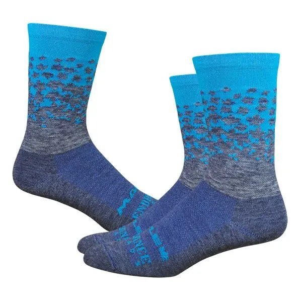Maple Lotw Race Wool 6" Sock - Admiral/Process Blue 1