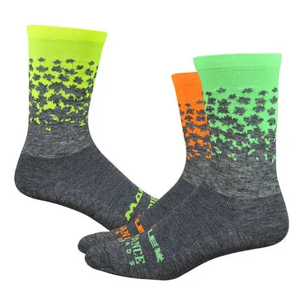 Maple Lotw Race Wool 6" Sock - Neons 1