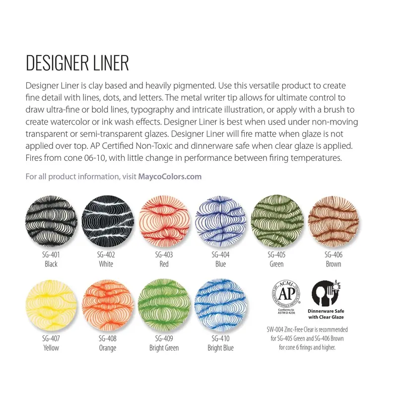 Mayco Designer Liners 1